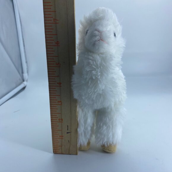 Douglas White Llama Alpaca Plush Stuffed Animal Cuddle Toy Super Soft 7.5" - Picture 5 of 5